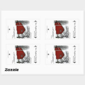 Sticker Rectangulaire Saints de la Nouvelle-Angleterre (Feuille)