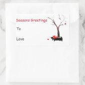 Sticker Rectangulaire Saison Scottie Dog Robin (Sac)