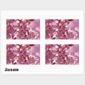 Sticker Rectangulaire Sakura Cherry Blossoms embrassés par Sunlight (Feuille)