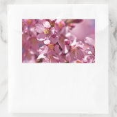 Sticker Rectangulaire Sakura Cherry Blossoms embrassés par Sunlight (Sac)