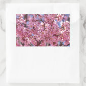 Sticker Rectangulaire Sakura Pink Cherry Blossom Sky (Sac)