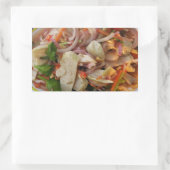 Sticker Rectangulaire Salade de Saucisses épicées thaïlandaises ... Alim (Sac)