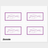 Sticker Rectangulaire Salade personnalisée_jardin (Feuille)