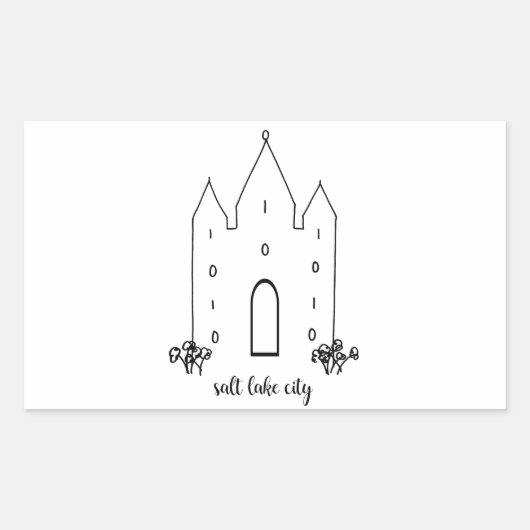 Sticker Rectangulaire salke city utatemple (Devant)