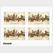 Sticker Rectangulaire Salt Lake City (Feuille)