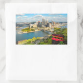Sticker Rectangulaire Salutation De Pittsburgh PA (Sac)