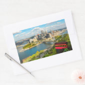Sticker Rectangulaire Salutation De Pittsburgh PA (Enveloppe)