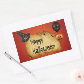 Sticker Rectangulaire Salutation de vieux parchemin d'Halloween (Enveloppe)