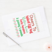 Sticker Rectangulaire Salutations aux fêtes (Enveloppe)