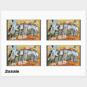 Sticker Rectangulaire Salutations De Atlanta Georgia, Vintage (Feuille)