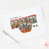 Sticker Rectangulaire Salutations de Bradley Beach New Jersey (Enveloppe)