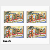 Sticker Rectangulaire Salutations De Floride "Le Pays Du Soleil", Vin (Feuille)