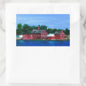 Sticker Rectangulaire Salutations de Gloucester, MA (Sac)