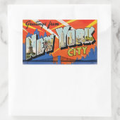Sticker Rectangulaire Salutations de New York (Sac)