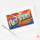 Sticker Rectangulaire Salutations de New York (Enveloppe)