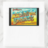 Sticker Rectangulaire Salutations de Radiator Springs Arizona (Sac)