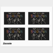 Sticker Rectangulaire Salutations d'Halloween (Feuille)