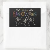 Sticker Rectangulaire Salutations d'Halloween (Sac)