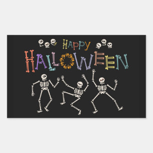 Sticker Rectangulaire Salutations d'Halloween