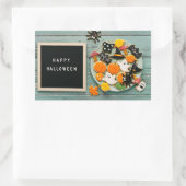 Sticker Rectangulaire Salutations d'Halloween (Sac)