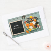Sticker Rectangulaire Salutations d'Halloween (Enveloppe)