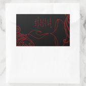 Sticker Rectangulaire salutations diwali (lumière élégante) (Sac)