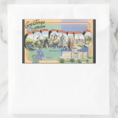 Sticker Rectangulaire Salutations Du Colorado, Vintage (Sac)