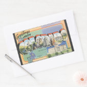 Sticker Rectangulaire Salutations Du Colorado, Vintage (Enveloppe)