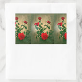 Sticker Rectangulaire Salutations, Roses d'Amour_ (Sac)