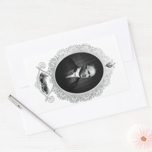 Sticker Rectangulaire Sam Houston (Enveloppe)