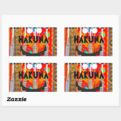 Sticker Rectangulaire Samba couleurs du carnaval Hakuna Matata blings.pn (Feuille)