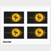 Sticker Rectangulaire Samhain Blessings, sorcière (Feuille)