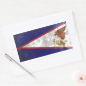 Sticker Rectangulaire Samoa américaines (Enveloppe)