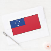 Sticker Rectangulaire Samoa - Drapeau samoan (Enveloppe)
