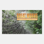 Sticker Rectangulaire Samuel Johnson Citation Inspirationnelle "Grands t (Devant)