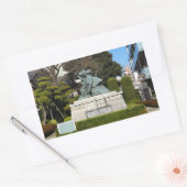 Sticker Rectangulaire Samurai Kamakura Gongoro Kagemasa Kabuki Statue (Enveloppe)