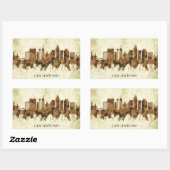 Sticker Rectangulaire San Antonio Texas City (Feuille)