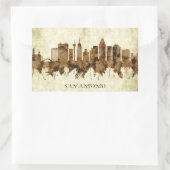 Sticker Rectangulaire San Antonio Texas City (Sac)