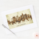 Sticker Rectangulaire San Antonio Texas City (Enveloppe)