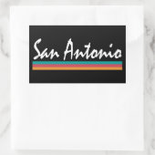 Sticker Rectangulaire San Antonio Texas Fiesta Colonnes (Sac)