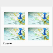Sticker Rectangulaire San Francisco (Feuille)