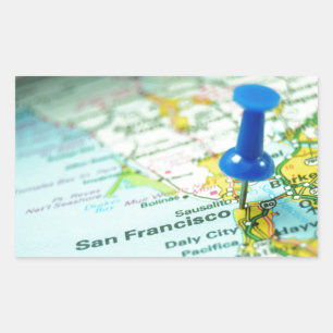 Sticker Rectangulaire San Francisco