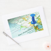 Sticker Rectangulaire San Francisco (Enveloppe)