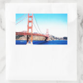 Sticker Rectangulaire San Francisco Golden Gate Bridge Californie (Sac)