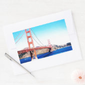 Sticker Rectangulaire San Francisco Golden Gate Bridge Californie (Enveloppe)