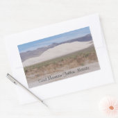 Sticker Rectangulaire Sand Mountain Fallon, Nevada (Enveloppe)