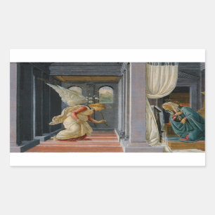 Sticker Rectangulaire Sandro Botticelli - Annonciation