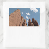 Sticker Rectangulaire Sandstone Fins Utah Desert Photo (Sac)