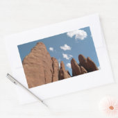 Sticker Rectangulaire Sandstone Fins Utah Desert Photo (Enveloppe)
