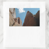 Sticker Rectangulaire Sandstone Rock Fins Utah Desert Photo (Sac)